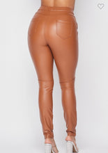 Load image into Gallery viewer, &quot;Caramel Dreams&quot; Vegan Leather Pants
